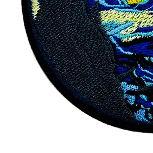 Hot Sale <b>Cheap</b> Fashion Woven Embroidered Badges Custom Embroidery Patch Embroidered Badge Custom Button <b>Machine</b> Badges - Product Image 3