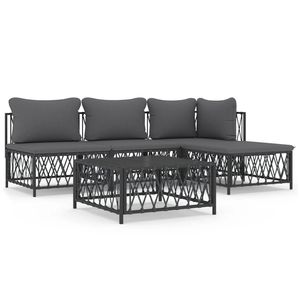Set Lounge da Giardino Antracite - Product Image 2