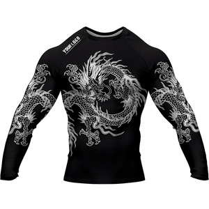For New Design Quick Dry Long MMA Rash Guard Compression <b>Swim</b> <b>Shirt</b> for <b>Men</b> Spandex/Polyester Custom Print MMA Fight - Product Image 6