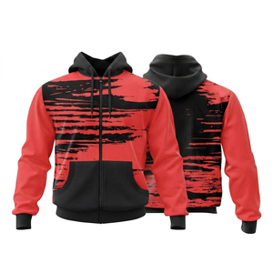 Full <b>Zip</b> Winter Solid Casual Hoodie Wholesale Streetwear Unisex 100% Cotton Fleece Oversized Eco-Friendly <b>Zip</b> <b>Hooded</b> Sweatshirt - Product Image 2