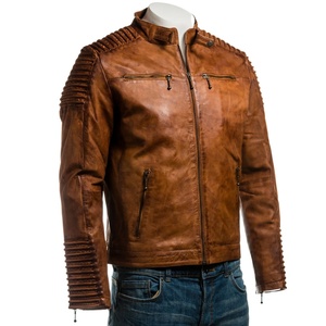 Fully Breathable And Quick Dry Fabric Made Men Leather Jacket Supplies And Quick Dry Leather Jacket For Men - Product Image 1