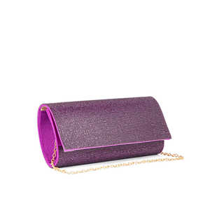 Purple P24328 Fancy <b>Evening</b> <b>Bag</b> Clutch - Product Image 2