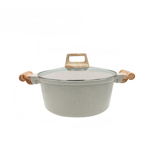 Stylish Non Stick Casserole Pot With Titanium Enhanced Coating Durable Aluminum Construction Tempered Glass Lid - Product Image 2