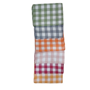 Serviettes de cuisine et torchons à carreaux en coton 100% antimicrobien à séchage rapide pour la maison et l'hôtellerie, couleurs et logos personnalisés - Product Image 5