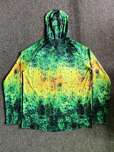 Haut de pêche personnalisé pour homme avec masque intégré, protection solaire UPF 50+, impression par sublimation haute performance, maille respirante 2026 - Product Image 2