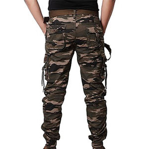 กางเกงคาร์โก้ผู้ชายพิมพ์ลายตามสั่ง เย็บทนทาน สวมใส่สบาย ทรงตรง ระบายอากาศได้ดี ใส่ได้ตลอดวัน - Product Image 3