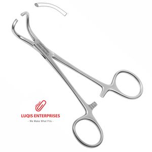 Pinza Pedicular Wertheim-Cullen de Acero Quirúrgico Inoxidable con Mordazas Curvas Dentadas de 9.25” (23.5 cm) para Uso General Cardiovascular - Product Image 4
