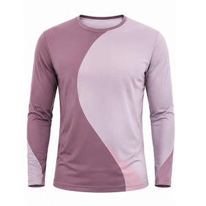 T-shirt de sport extensible doux à manches longues pour hommes – Vêtements de sport personnalisés pour la gym, le fitness, la course et l'entraînement – Vente en gros - Product Image 1