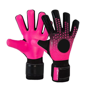 Gants de gardien de but pour enfants, coupe négative, rouge et noir, avec grip en silicone imprimé et latex, pour jeunes gardiens - Product Image 4