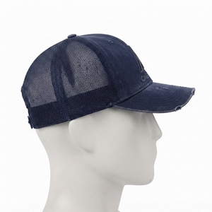 Gorra de béisbol tipo trucker de malla Custom One Apex con logo bordado, de algodón lavado, ajustable, unisex, estilo streetwear. - Product Image 1