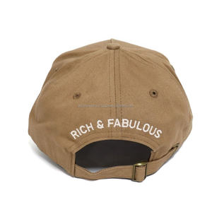 หมวกเบสบอลผ้าคอตตอนปักโลโก้ได้หมวกกีฬาสีโทนเนอร์แบบปรับได้ - Product Image 4