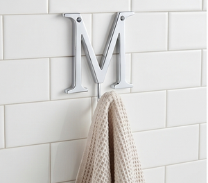 Premium Metal Letter M Wall <b>Hook</b> Minimalist Design Rust Resistant Single <b>Hook</b> For Clothing Storage Elegant Home Decor - Product Image 5
