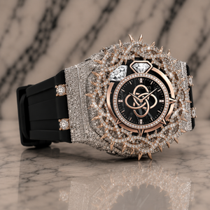 Reloj de Pulsera de Lujo Premium para Hombre, de Acero Inoxidable, Estilo Hip Hop, con Diamantes de Moissanita Antiguos, Correa de 20 mm, Movimiento de Cuarzo, Pantalla Analógica - Product Image 1