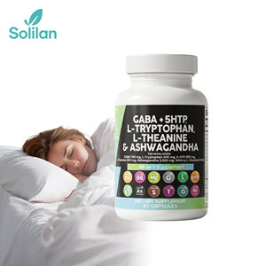 Compresse per il Sonno OEM Integratore per il Sonno Profondo L-tryptofano 5HTP Capsule GABA L-teanina Ashwagandha Capsule Pillole per <span class=keywords><strong>Dormire</strong></span> - Product Image 1