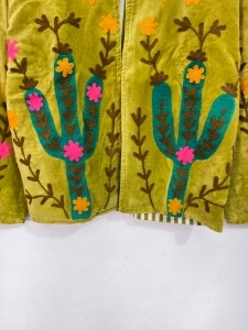 Best selling Multicolor Suzani Embroidered <b>Velvet</b> <b>Jacket</b> for <b>Women</b> Breathable Floral Design Handcrafted Artisan <b>Women's</b> wear - Product Image 4