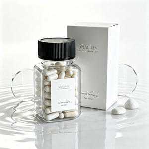 Impression sérigraphique sur bouteilles en plastique, bouteille carrée transparente en PET de 50 ml pour produits de santé - Product Image 1