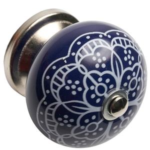 Modern Floral round <b>Ceramic</b> <b>Knobs</b> for Cabinets & <b>Drawers</b> for Kitchen Wardrobe & Dresser for Bedroom Use - Product Image 3