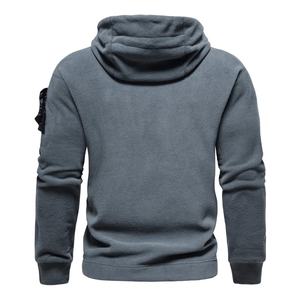 2024 Venta al por mayor de sudaderas con capucha personalizadas de alta calidad Fabricantes bordados de peso pesado sudaderas con capucha de los hombres sin mangas largas con bolsillo - Product Image 3