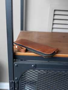 Luxury Top Grain Leather <b>Glasses</b> Pouch Scratch Resistant Eyewear Case Professional B2B Supply LGC-0027 - Product Image 2