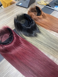 Perruque à closure Zenohair, 100% cheveux vierges Remy vietnamiens, cuticules alignées, d'un seul donneur, extensions de cheveux bruts à double trame machine, 200g-400g - Product Image 5