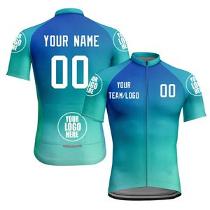 Jersey de Ciclismo Personalizado OEM, Nuevo Diseño Transpirable, 100% Poliéster, Impresión Digital, Manga Corta, Secado Rápido, 160g, Nombre del Equipo - Product Image 1