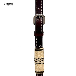 Twill Sports Factory Customized New Horse Rein Headstall <b>Halter</b> Adjustable English Saddle Style Horse Riding Equipment Leather - Product Image 3