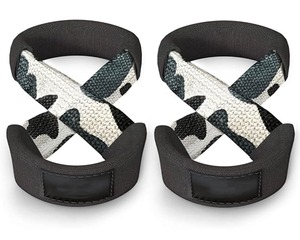 Sangles de levage en coton antidérapantes avec fermeture Velcro pour la musculation unisexe - Product Image 5