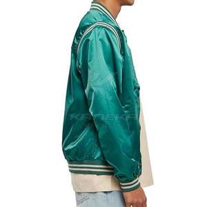 Veste d'hiver en soie pour homme de haute qualité, col montant, logo sur le devant, toucher doux, respirante, écologique, pour les voyages, le bureau et l'usage quotidien - Product Image 3