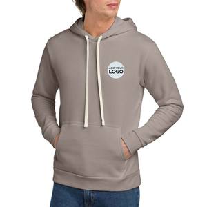 เสื้อฮู้ดแขนยาวผ้าฟลีซผู้ชาย แบบมีแถบผ้าริมแขน ทรงหลวม สวมใส่สบาย - Product Image 4