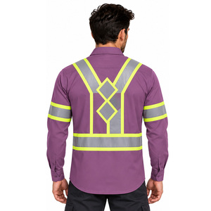 Chemises de travail haute visibilité EAZWEARS pour hommes – Vêtements professionnels, commande en gros, fournisseur de vêtements de travail, acheteur, usine, uniforme, approvisionnement, étiquette - Product Image 2