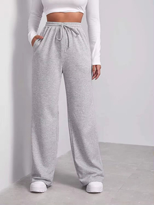 Nuovi Arrivi: Pantaloni Sportivi Invernali da Donna <span class=keywords><strong>Anax</strong></span> 100% Cotone, Personalizzabili con Logo Serigrafato, Pesanti, Tinta Unita, Fronte Piatto, Gamba Svasata - Product Image 4