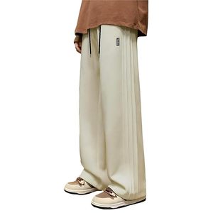 Pantalon de survêtement pour homme, coupe ample, jambes larges, joggers surdimensionnés, pantalon grande taille avec panneau latéral cousu - Product Image 4