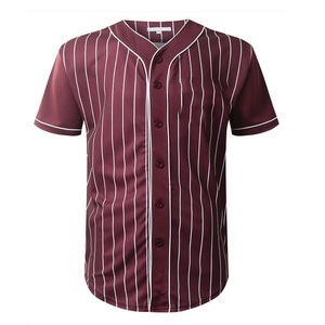 เสื้อเบสบอลแบบสปอร์ตคุณภาพสูงสำหรับทุกเพศ คอวี แขนสั้น พิมพ์ลายแบบซับลิเมชั่น ผลิตจากโพลีเอสเตอร์ 100% แห้งเร็ว ขายส่ง - Product Image 4