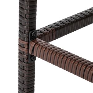 Set di 4 Sgabelli Alti da Bar in Legno Marrone Sfumato - Product Image 4