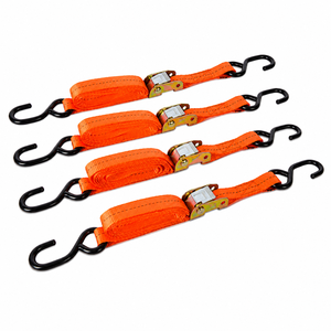 Cargo Transport Cam Buckle Tie Down Strap 25mm Polyester 250kg with <b>S</b> Hook CE Certified 3m for Load Restraint Heavy Duty - Product Image 1