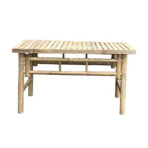 Bamboo Outdoor <b>Table</b> Natural Color Durable Design for <b>Garden</b> Use - Product Image 1