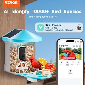 Comedero para Pájaros 2K HD con Cámara, Energía Solar, Captura Automática para Observar e Identificar Más de 10000 Especies de Aves - Product Image 2