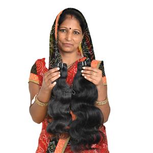 Extensions de cheveux humains vietnamiens Bodywave Paquets de tissage de couleur noire bon marché Aucun Style de traitement chimique Cheveux humains indiens - Product Image 1