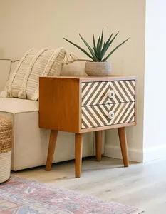 Floral Design Bone Inlay Drawer Decorative Handmade Accent Drawer for Home Decoration for Export Price - Product Image 2