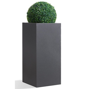 Macetas Metálicas Altas de 22 Pulgadas, Decorativas, Rectangulares, para Balcón, Hierro Galvanizado, Macetas Metálicas Grandes para Exteriores - Product Image 6