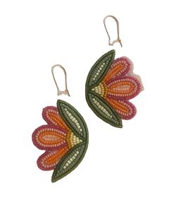 Diseño de flores y hojas bordadas con cuentas de vidrio para regalo de boda o fiesta, joyería para mujer por MD HANDICRAFTS - Product Image 1