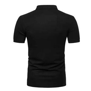 เสื้อโปโลปักโลโก้แฟชั่นผู้ชายสไตล์ธุรกิจ ปกคอปก ผ้าฝ้าย สีเบอร์รี่ ลำลอง ย้อนยุค เรียบง่าย เสื้อโปโลสำหรับตีกอล์ฟ - Product Image 5