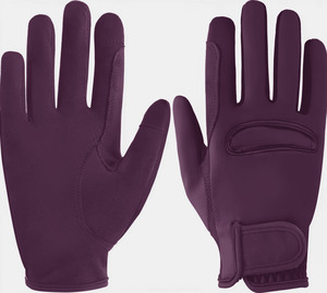 Gants de moto en PU à doigts complets, couleur violette, avec fermeture auto-agrippante, nouvelle collection 2026, vente chaude, séchage rapide, style unique, pour activités de plein air, vente en gros - Product Image 1
