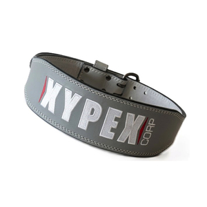 Ceinture de musculation en cuir de vachette de 4 pouces avec logo personnalisé, robuste, réglable, professionnelle, douce, antidérapante, épaisseur 6 mm, unisexe, pour la salle de sport et la remise en forme - Product Image 1