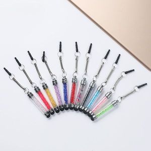 พวงกุญแจโทรศัพท์มือถือรูปทรงสี่เหลี่ยมโลหะ ประดับคริสตัลหลากสีสัน - Product Image 1