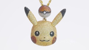 Pikachu Pendant Necklace Crystal Rhinestone Cartoon Cute Unisex Rope <b>Chain</b> Gift - Product Image 6