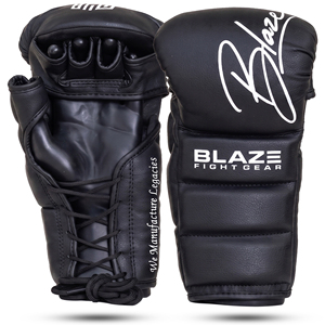 Guantes de MMA con cordones para artes marciales, kickboxing, entrenamiento de golpeo, grappling, boxeo, guantes de 7oz para sparring de MMA - Product Image 1