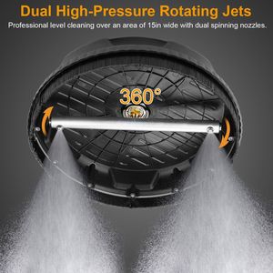 Idropulitrice ad Alta Pressione da 15 Pollici 4000PSI con Spazzola a Disco per Pulizia Efficiente delle Superfici - Product Image 5