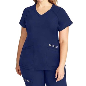 Tela suave de primera calidad con espalda ventilada, puños ajustables, apariencia minimalista moderna, traje de trabajo y uniforme de hospital. - Product Image 2