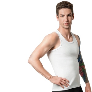 2025 Summer Pure Cotton <b>Men</b> Tank Tops Sleeveless Boys T shirt Teenagers <b>Vest</b> T-shirt Plus Size Man Sport Black <b>White</b> Gray - Product Image 4